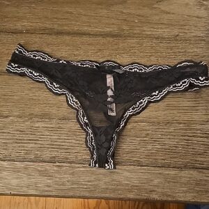 Victoria's Secret Black Lace Panty